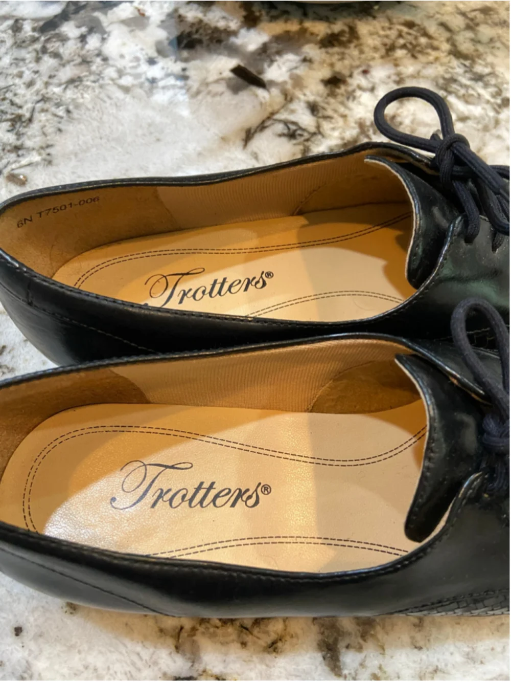 Trotters loafers, leather upper made in Brazil, size 6N